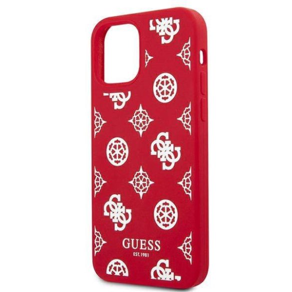 Guess GUHCP12LLSPEWRE iPhone 12 Pro Max 6,7" piros Peony Collection keménytok