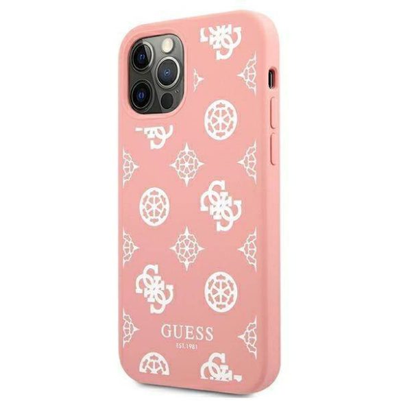 Guess GUHCP12LLSPEWPI iPhone 12 Pro Max 6,7" rózsaszín Peony Collection keménytok