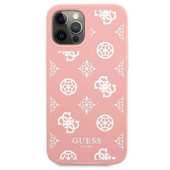 Guess GUHCP12LLSPEWPI iPhone 12 Pro Max 6,7" rózsaszín Peony Collection keménytok