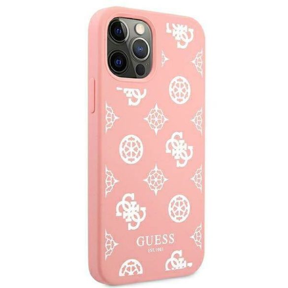 Guess GUHCP12LLSPEWPI iPhone 12 Pro Max 6,7" rózsaszín Peony Collection keménytok