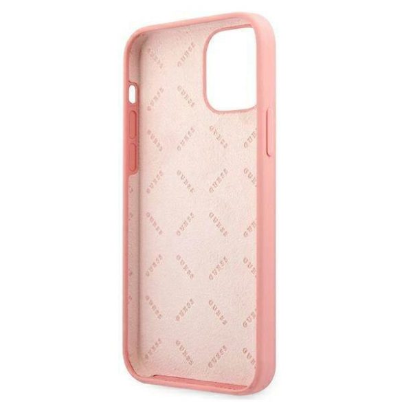 Guess GUHCP12LLSPEWPI iPhone 12 Pro Max 6,7" rózsaszín Peony Collection keménytok