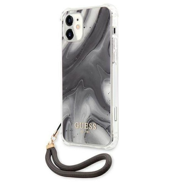 Guess GUHCP12SKSMAGR iPhone 12 mini 5,4" szürke Marble Collection keménytok