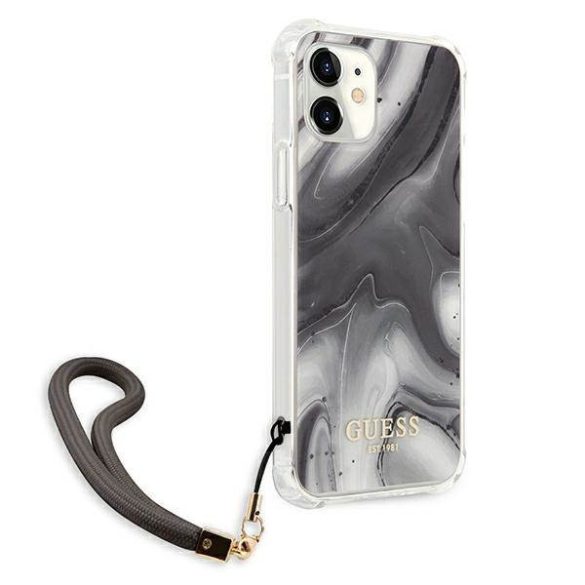 Guess GUHCP12SKSMAGR iPhone 12 mini 5,4" szürke Marble Collection keménytok