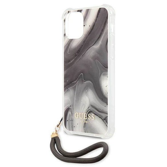 Guess GUHCP12MKSMAGR iPhone 12/12 Pro 6,1" szürke Marble Collection keménytok