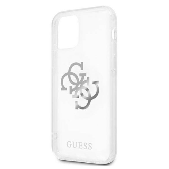 Guess GUHCP12LKS4GSI iPhone 12 Pro Max 6,7" átlátszó 4G Silver Charms Collection keménytok