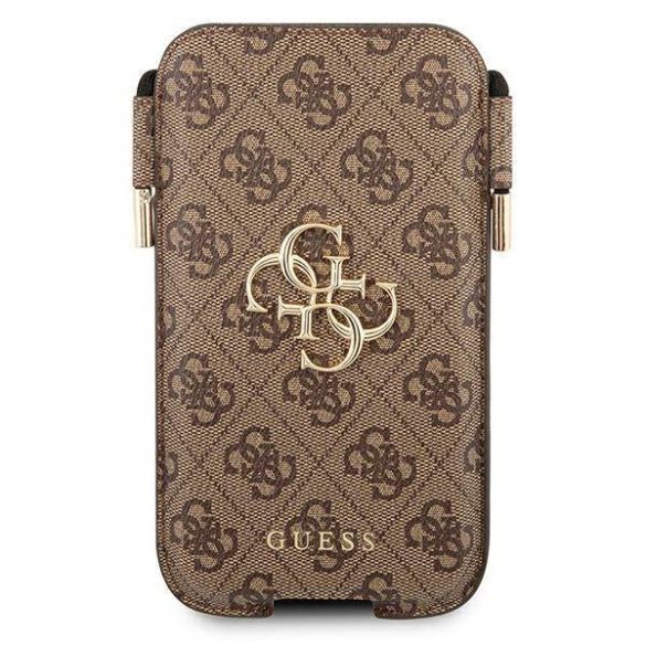 Guess telefontáska GUHCP12L4GPSBR 6,7" barna 4G fém logó