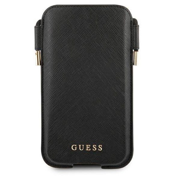 Guess telefontáska GUHCP12MSAPSBK 6,1" fekete Saffiano