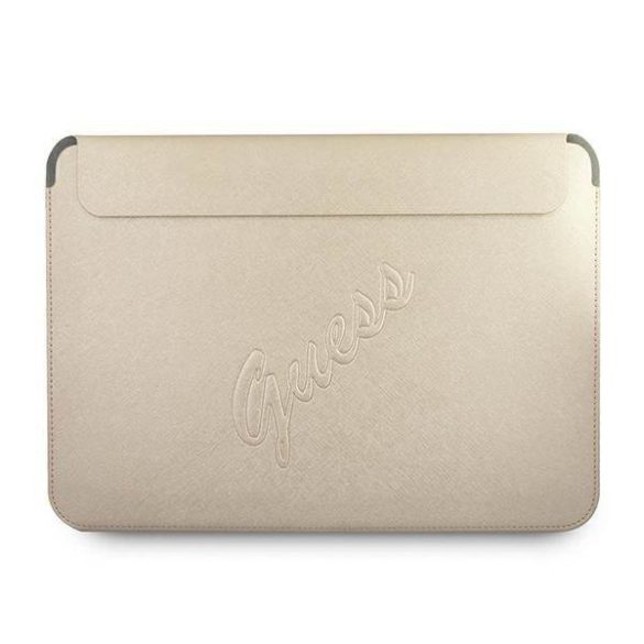 Guess Laptop táska GUCS13PUSASLG 13" arany Saffiano Script