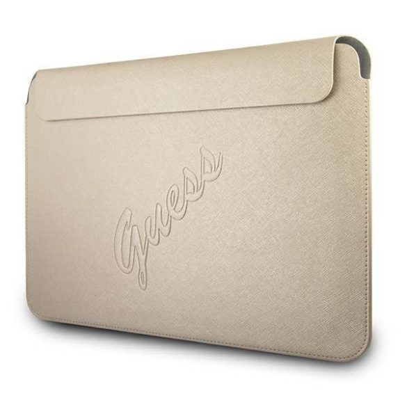 Guess Laptop táska GUCS13PUSASLG 13" arany Saffiano Script