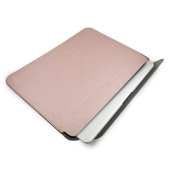 Guess Laptop táska GUCS13PUSASPI 13" rózsaszín Saffiano Script