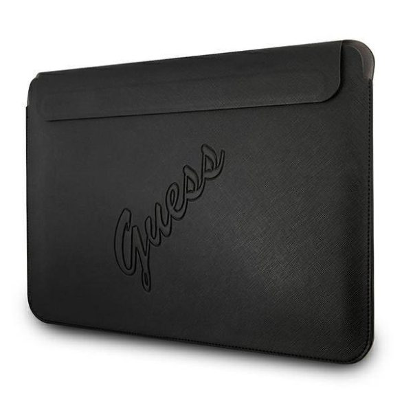 Guess Laptop táska GUCS13PUSASBK 13" fekete Saffiano Script