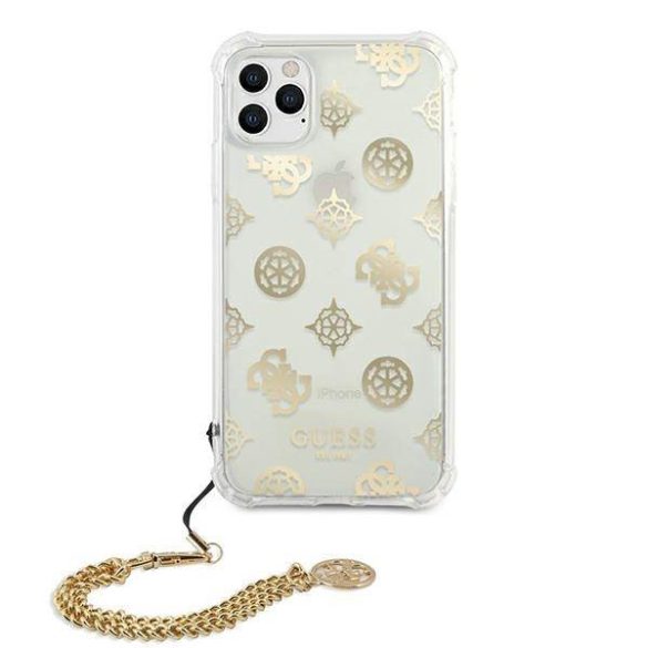 Guess GUHCN58KSPEGO iPhone 11 Pro 5,8" arany Peony Chain Collection keménytok