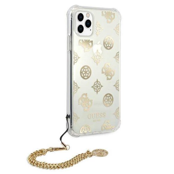 Guess GUHCN58KSPEGO iPhone 11 Pro 5,8" arany Peony Chain Collection keménytok