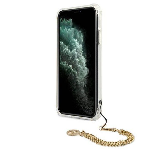 Guess GUHCN58KSPEGO iPhone 11 Pro 5,8" arany Peony Chain Collection keménytok