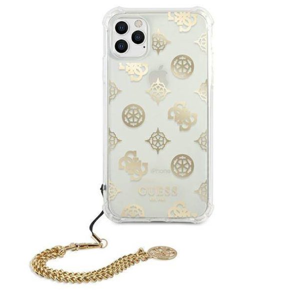 Guess GUHCN65KSPEGO iPhone 11 Pro Max 6,5" arany Peony Chain Collection keménytok