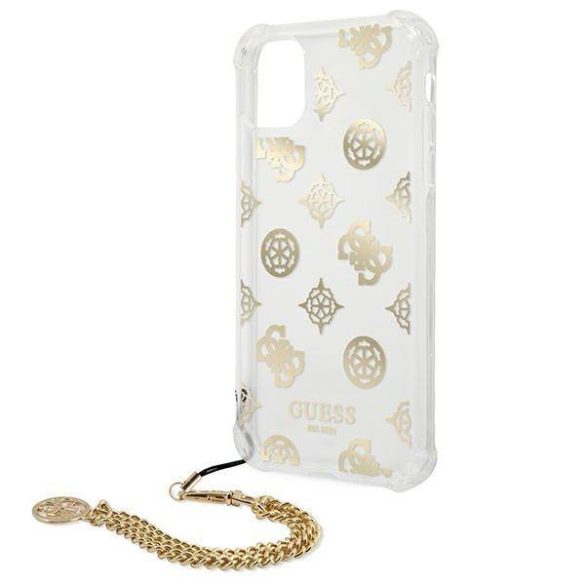 Guess GUHCN65KSPEGO iPhone 11 Pro Max 6,5" arany Peony Chain Collection keménytok