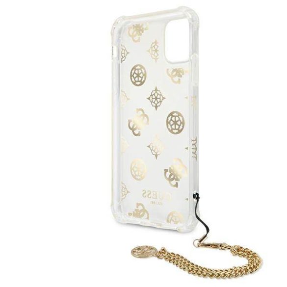 Guess GUHCN65KSPEGO iPhone 11 Pro Max 6,5" arany Peony Chain Collection keménytok