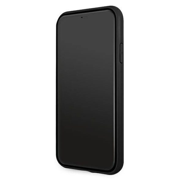 Guess GUHCN614GMGGR iPhone 11 6,1" / Xr szürke 4G nagy fém logós keménytok