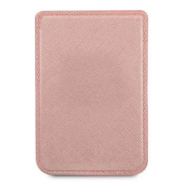 Guess pénztárca kártyafoglalattal telefonra GUWMSSASLPI MagSafe Saffiano rózsaszín