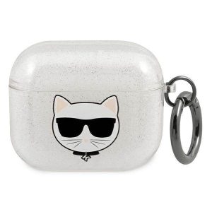 Karl Lagerfeld KLA3UCHGS AirPods 3 ezüst Glitter Choupette tok