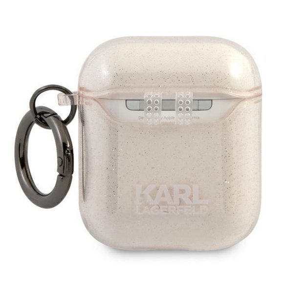 Karl Lagerfeld KLA2UCHGD AirPods 1/2 tok arany csillogó Choupette