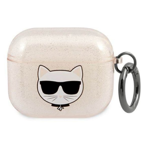 Karl Lagerfeld KLA3UCHGD AirPods 3 arany Glitter Choupette tok