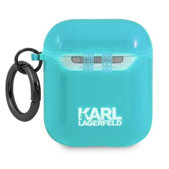 Karl Lagerfeld KLA2UCHFL AirPods 1/2 tok kék Choupette