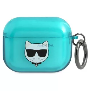 Karl Lagerfeld KLAPUCHFL AirPods Pro kék Choupette tok