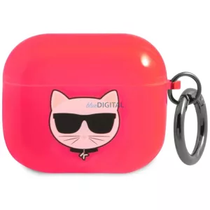Karl Lagerfeld KLA3UCHFP AirPods 3 rózsaszín Choupette tok