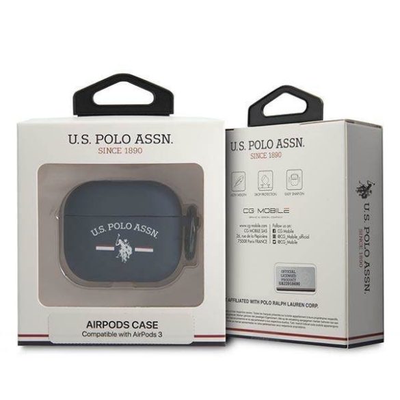 US Polo AirPods 3 tok kék