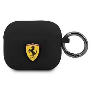 Ferrari FEA3SILBK AirPods 3 fekete szilikon tok