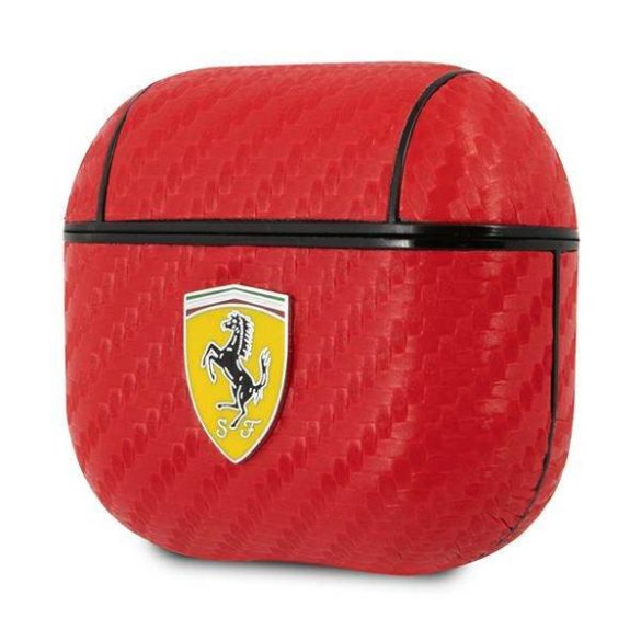 Ferrari FESA3CARE AirPods 3 piros On Track PU Carbon tok