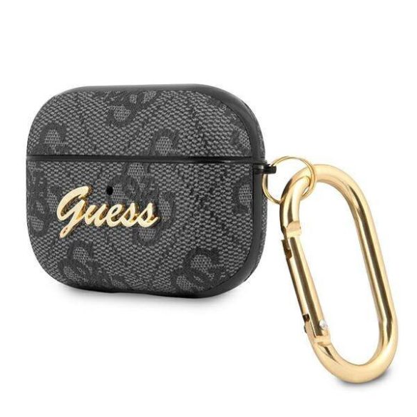 Guess GUAP4GSMK AirPods Pro szürke 4G Script Metal Collection tok