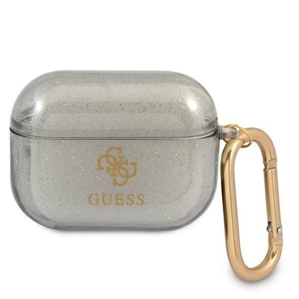 Guess GUAPUCG4GK AirPods Pro fekete Glitter Collection tok