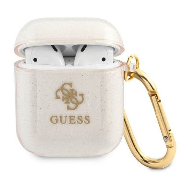 Guess GUA2UCG4GD AirPods 1/2 tok arany Glitter Collection