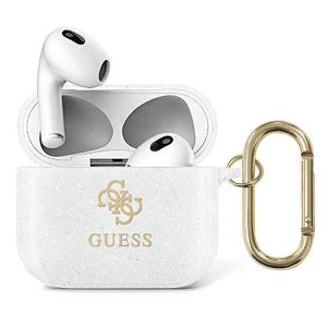 Guess GUA3UCG4GT AirPods 3 átlátszó Glitter Collection tok