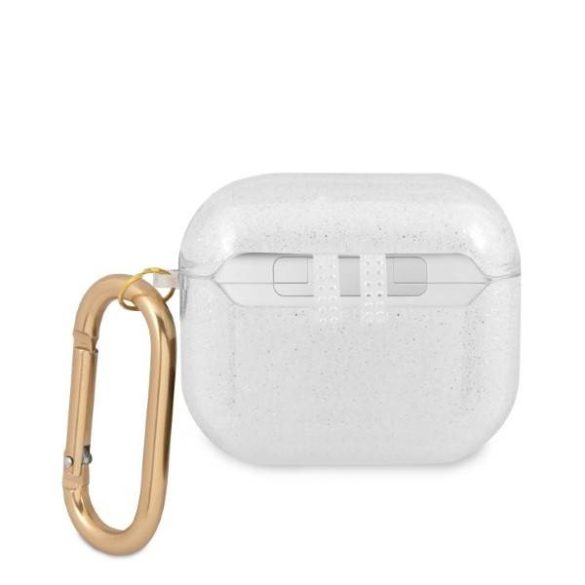 Guess GUA3UCG4GT AirPods 3 átlátszó Glitter Collection tok