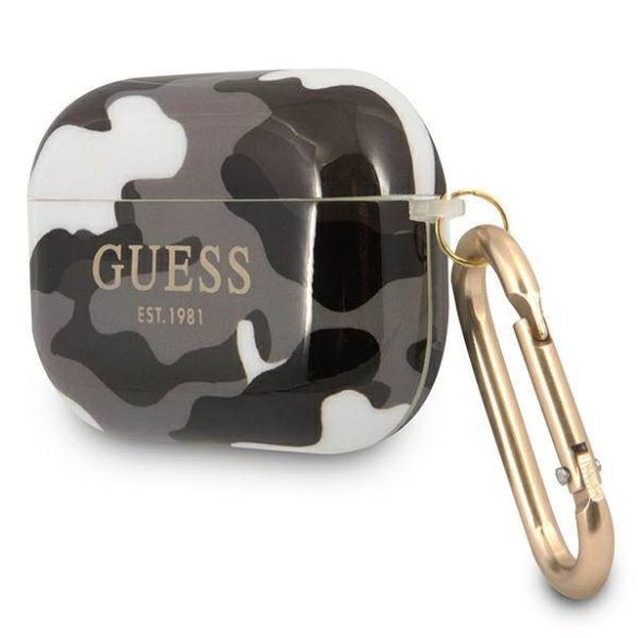 Guess GUAPUCAMG AirPods Pro fekete Camo Collection tok