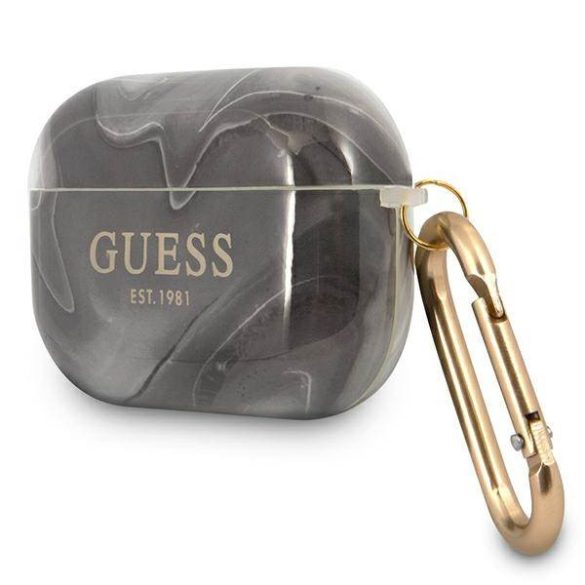 Guess GUAPUNMK AirPods Pro fekete Marble Collection  tok