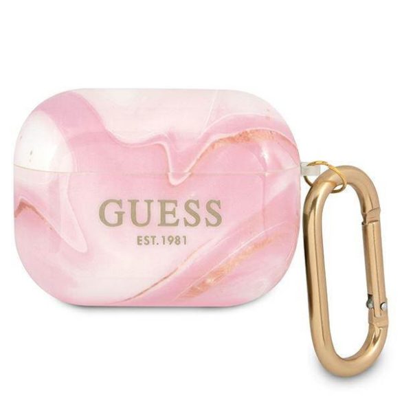 Guess GUAPUNMP AirPods Pro rózsaszín Marble Collection tok