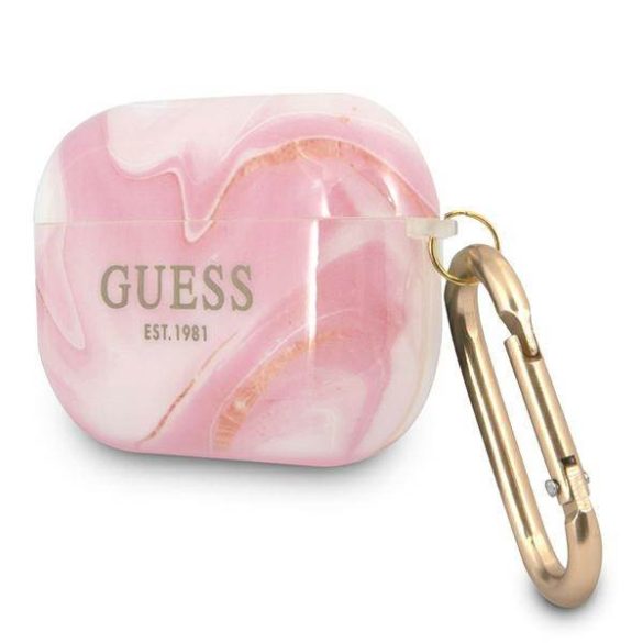 Guess GUAPUNMP AirPods Pro rózsaszín Marble Collection tok