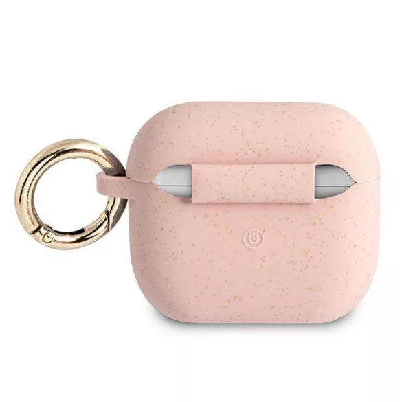 Guess GUA3SGGEP AirPods 3 rózsaszín szilikon Glitter tok