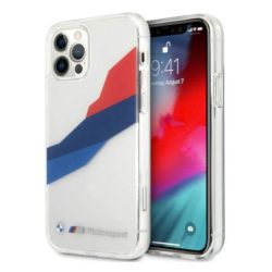   BMW BMHCP12LSKTGT iPhone 12 Pro Max 6,7" átlátszó Motorsport Tricolor keménytok