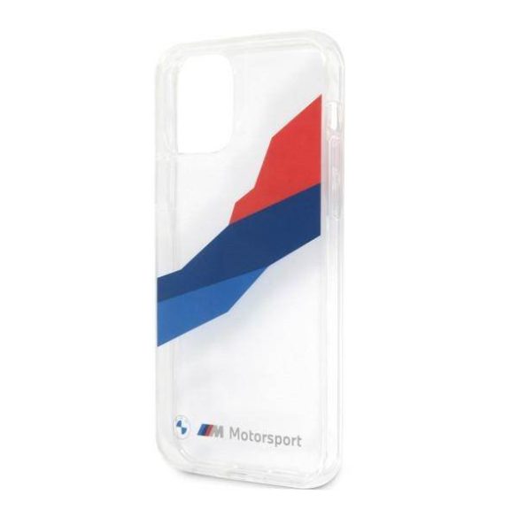 BMW BMHCP12LSKTGT iPhone 12 Pro Max 6,7" átlátszó Motorsport Tricolor keménytok