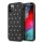 Mercedes MEHCP12LESPBK iPhone 12 Pro Max 6,7" fekete ezüst csillag mintás keménytok