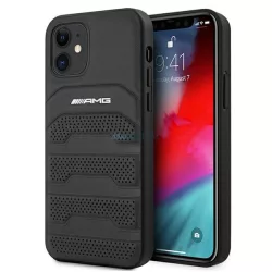   AMG AMHCP12SGSEBK iPhone 12 mini 5,4" fekete dombornyomott keménytok