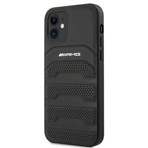 AMG AMHCP12SGSEBK iPhone 12 mini 5,4" fekete dombornyomott keménytok