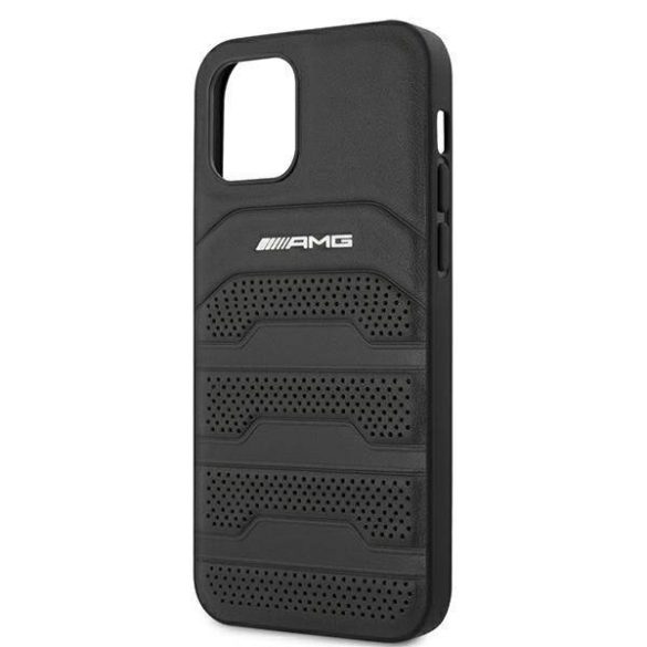 AMG AMHCP12SGSEBK iPhone 12 mini 5,4" fekete dombornyomott keménytok