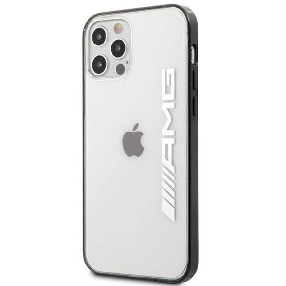 AMG AMHCP12LAESLBK iPhone 12 Pro Max  fémszínű átlátszó keménytok