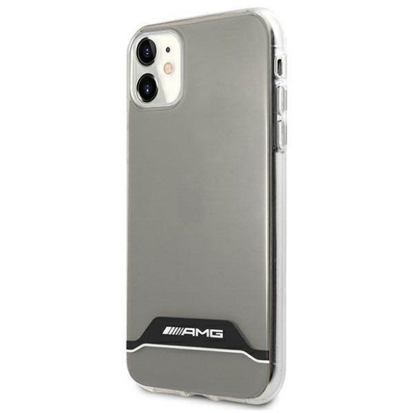 AMG AMHCN61TCBW iPhone 11 / Xr 6,1" átlátszó keménytok Electroplate Fekete és fehér